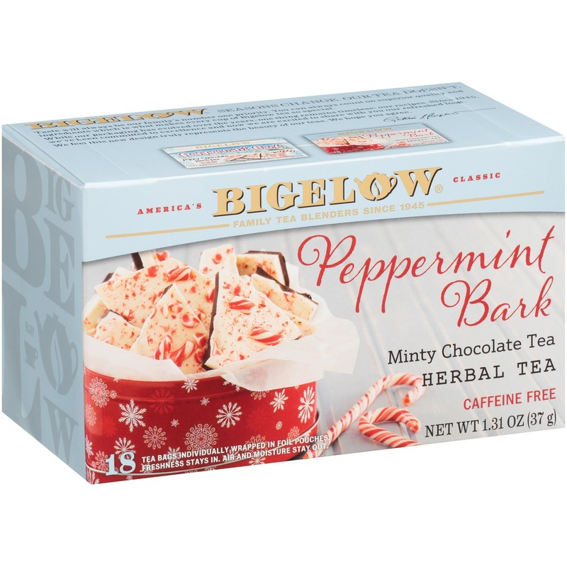 Peppermint Bark Herbal Tea, Caffeine Free Tea with Peppermint and Chocolate, …