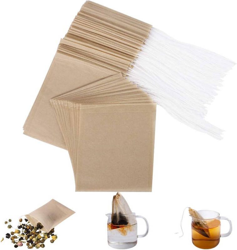 Eco-Fil Disposable Tea Filter Bags for Loose Tea, Wood Pulp Material, Biodegrada