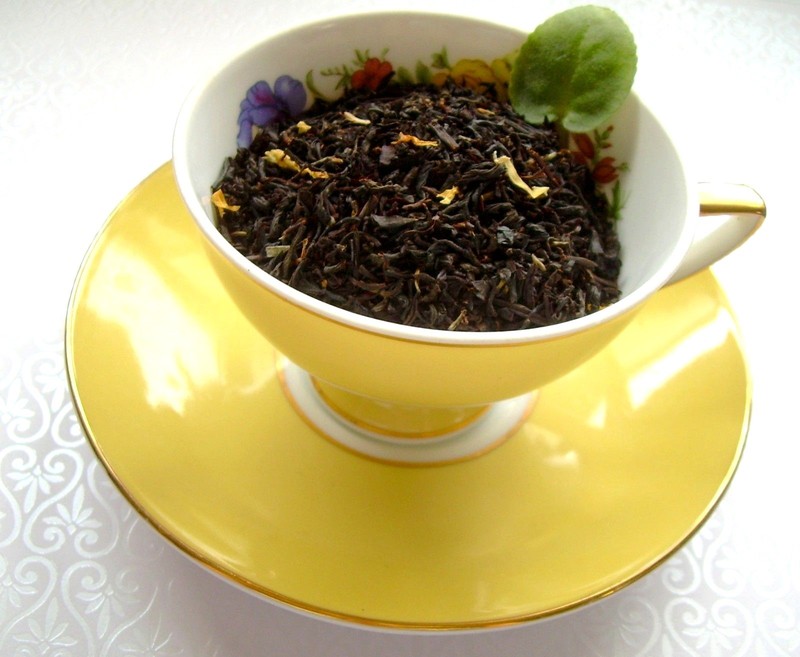 Tea Peach & Earl Grey Bergamot Smooth Citrus Fruit Blend Loose Leaf Aged Black