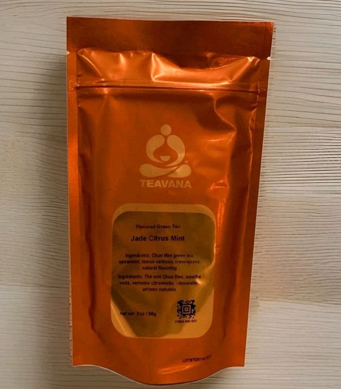 🍊 NEW! TEAVANA 2 OZ JADE CITRUS MINT FACTORY SEALED TEA BAG 🍊🍃 LOOSE LEAF 💚☕