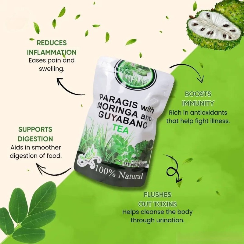 Chef Aybs Paragis Tea with Moringa and Guyabano Chef Ayb’s (20 Tea bags) 2 Pack