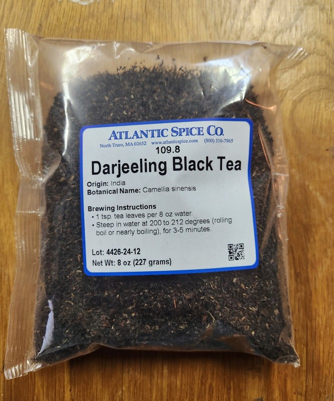 DARJEELING BLACK TEA LOOSE 8 OZ – ATLANTIC SPICE CO!