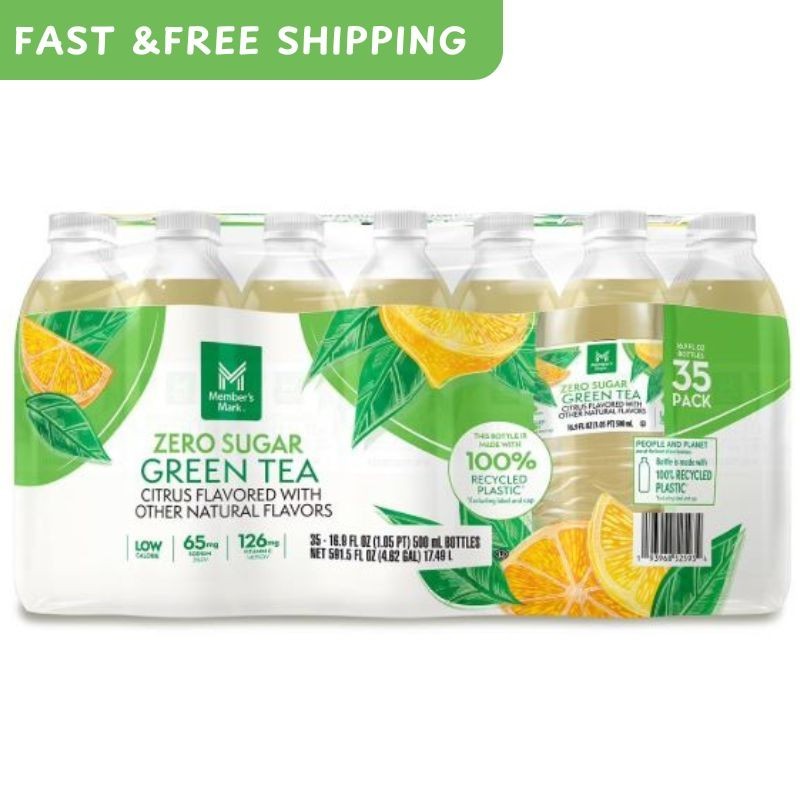 Member’s Mark Zero Sugar Green Tea, 16.9 fl. oz., 35 pk. Fast Dispatch