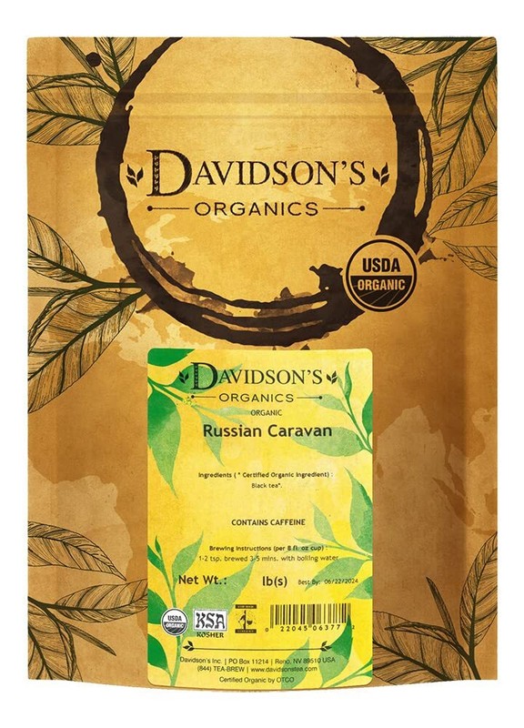 Davidsons Tea Bulk Russian Caravan 16-Ounce Bag