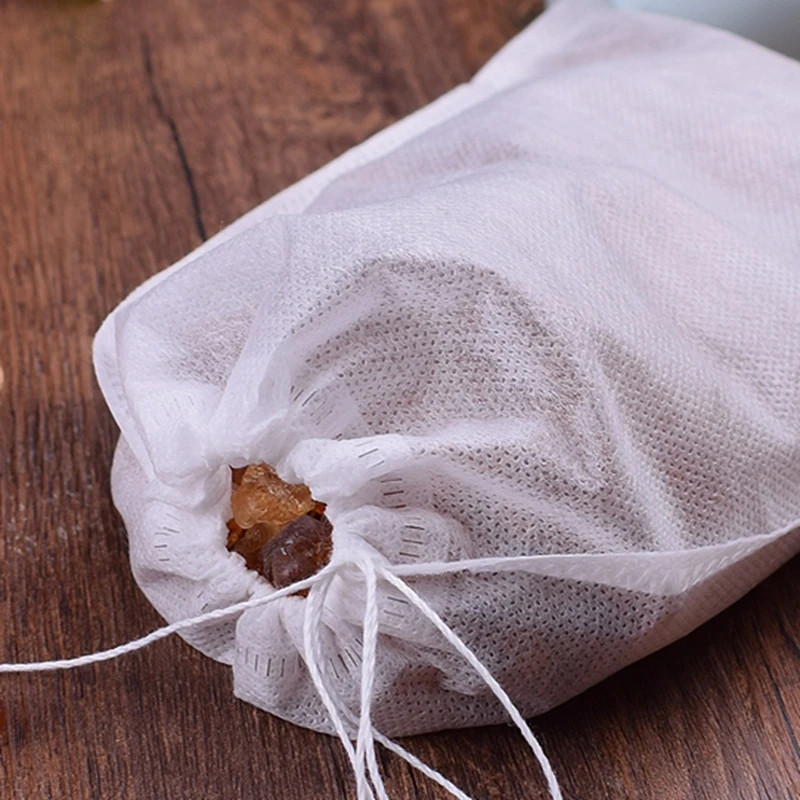 Disposable Empty Teabags with String Filter Paper for Loose Tea Herbs