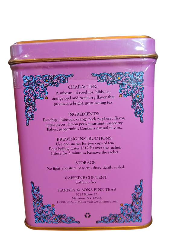 Harney & Sons Raspberry Tea, Great Present Idea, Herbal 20 Count (Pack of 1) gallery