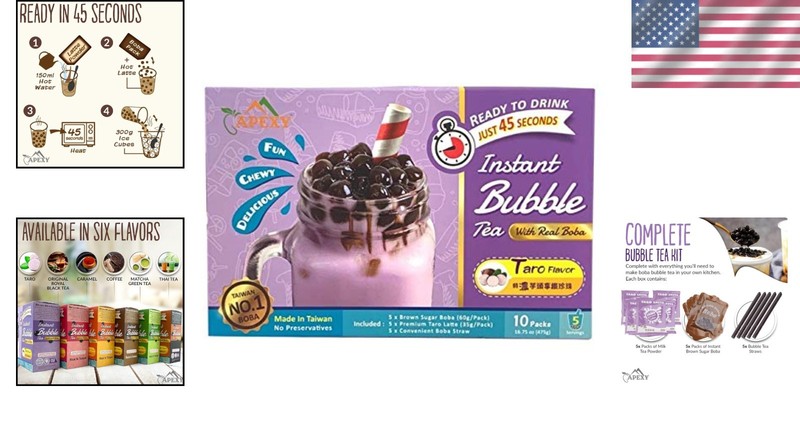 Taro Bubble Tea Complete Set – Enjoy Delicious Boba in Just 45 Seconds gallery