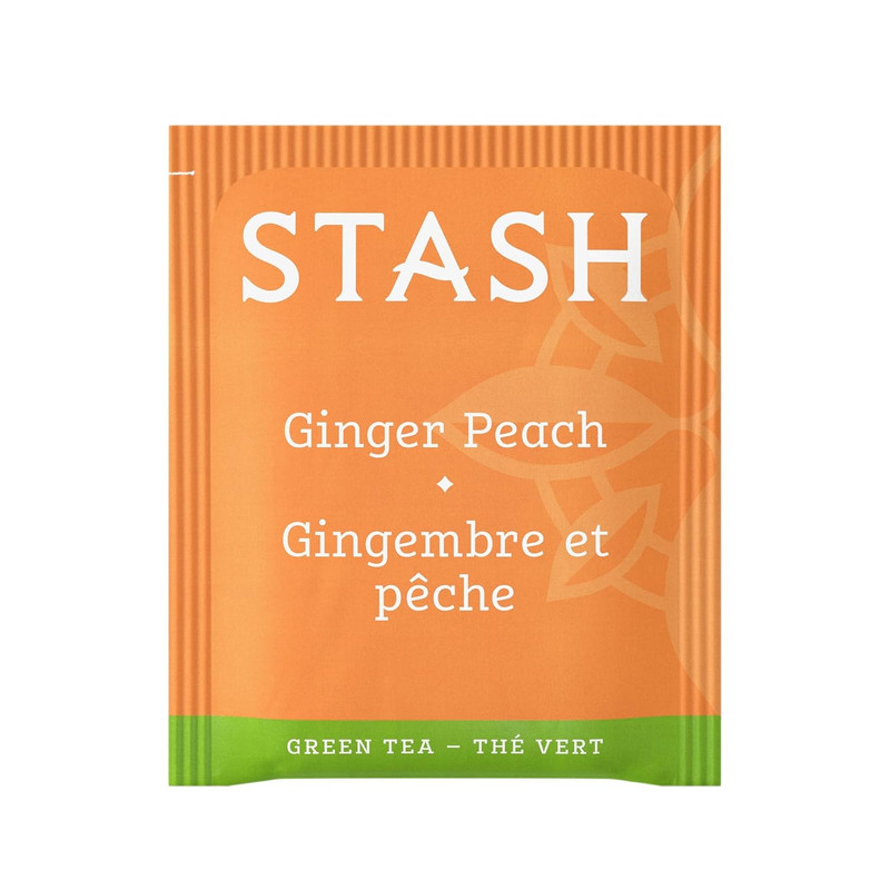 Stash Tea Ginger Peach Green Tea - Caffeinated, Non-Gmo Project Verified Premium gallery