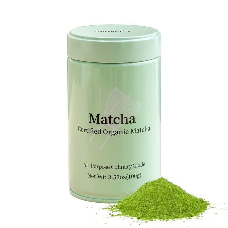 MatchAdmire Matcha Green Tea Powder – Premium First Harvest USDA Organic Glut…