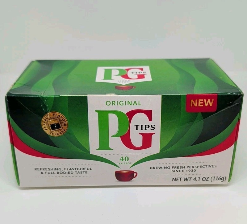 Experience PG Tips Black Tea, 40 Count Non-Pyramid Bags for Tea Lovers