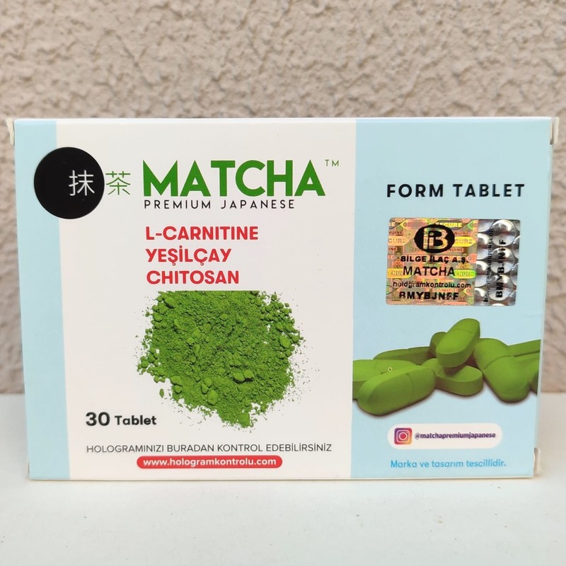 30 Tabs Matcha Form Tea Tablet Premium Japanese Detox Antioxidant Burner Natural gallery