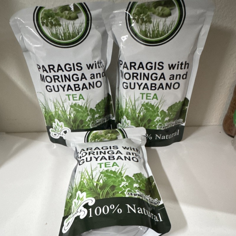 Chef Ayub's Paragis Moringa Guyabano Herbal Tea 100% Natural Bagged Infusion