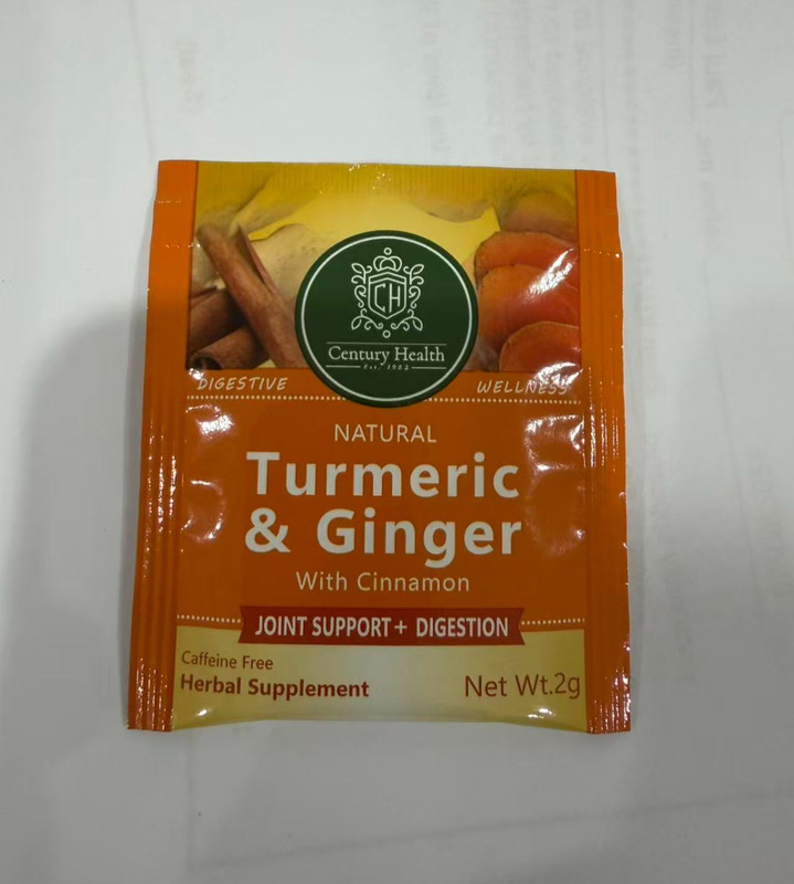 Natural Turmeric & Ginger With Cinnamon 25 Wrapped Tea Bags 50g gallery
