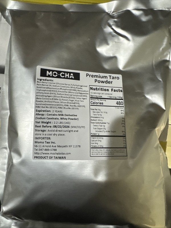 Taro Powder Mix Boba Tea Powder Premium Quality Taro Powder 2.2 lbs for Drinks