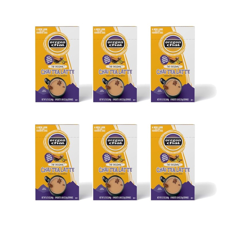 Authentic Chai Tea Spice Blend, 6 Packs