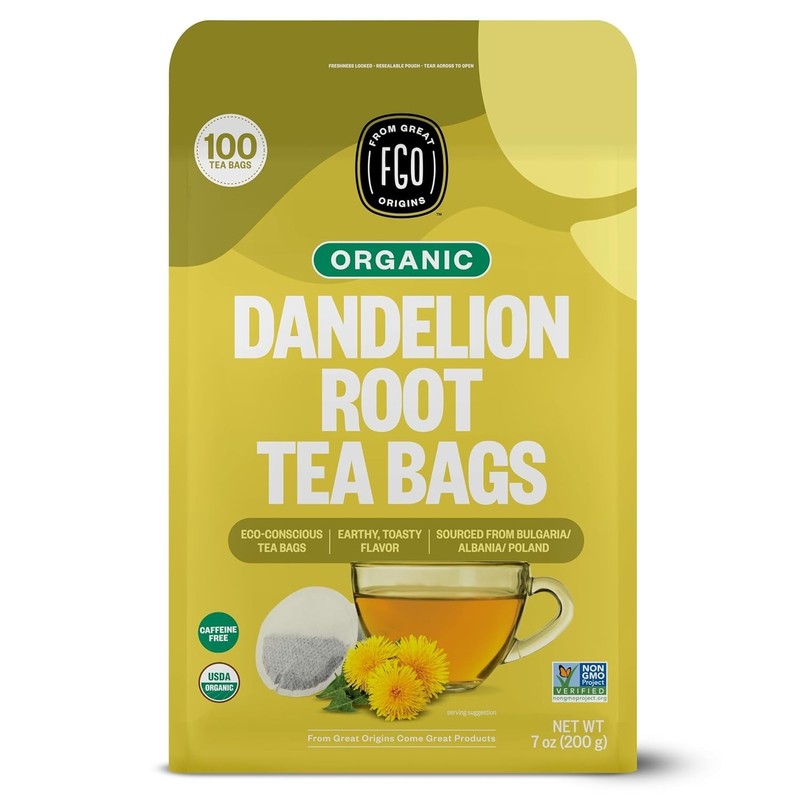 Resealable Dandelion Root Tea - Caffeine Free, 100 Count gallery