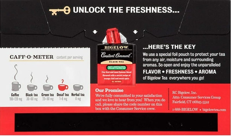 Bigelow Decaffeinated Constant Comment Black Tea - 20 tea bags gallery