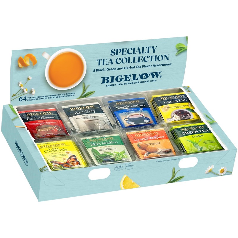 Bigelow Tea Assortment, Green, 64 Count (Pack of 1), 64 Pack Assorted