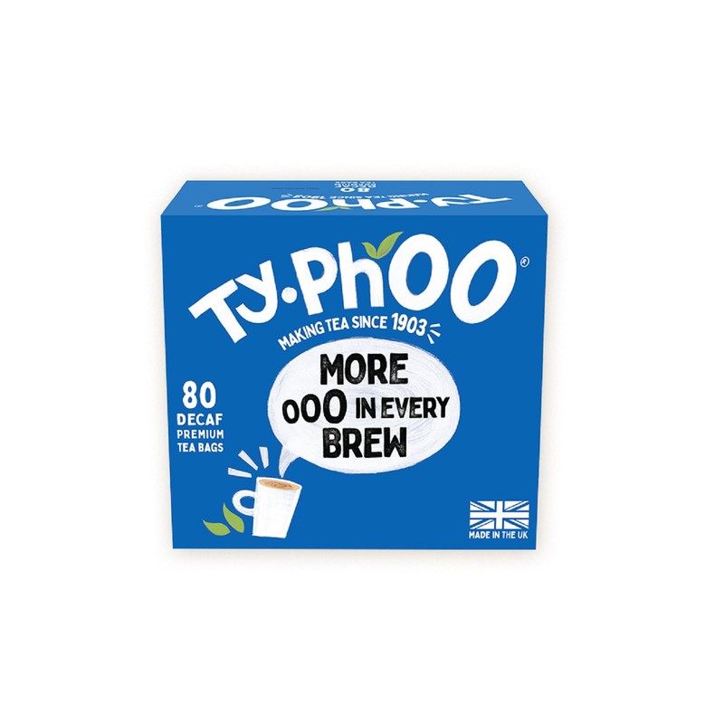 Typhoo Decaf (More In Every Brew) 80 Premium Teabags Pack 1