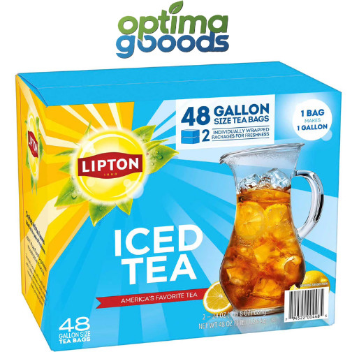 Lipton Iced Tea, Gallon Size Tea Bags, 48 ct. FRESH – FAST SHIPPING