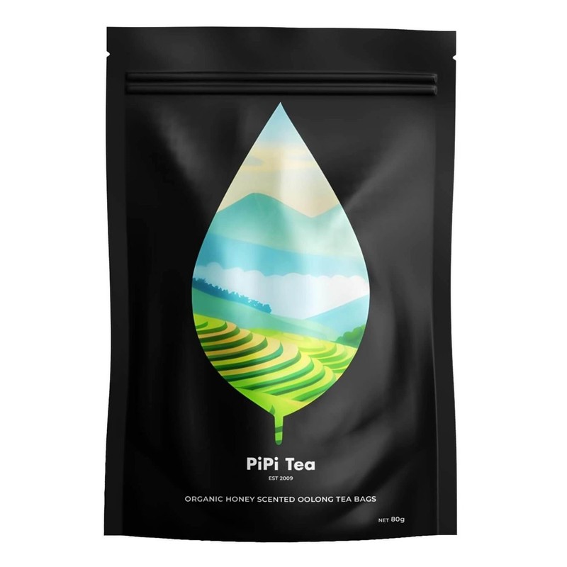 1-3PACK PiPi Tea Organic Oolong Tea Bags - Whole Leaf, 20 Bags (4g Each) 2026🔥