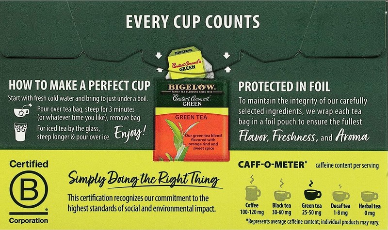 Bigelow Constant Comment Green Tea - 20 tea bags gallery
