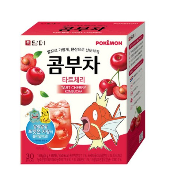 DAMTUH Pokemon Kombucha Tea 30T Choose 12 Flavors + Free Random Sticker