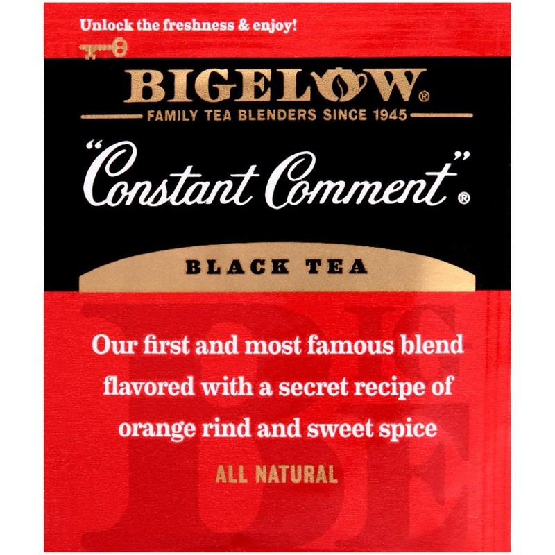Bigelow Constant Comment Tea 28Count Box Pack of 1 Spiced Premium Black Tea w... gallery