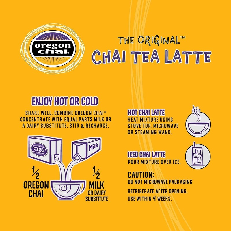 Authentic Chai Tea Latte Concentrate - 32 Fl Oz (Pack of 6) for Ultimate Flavor gallery