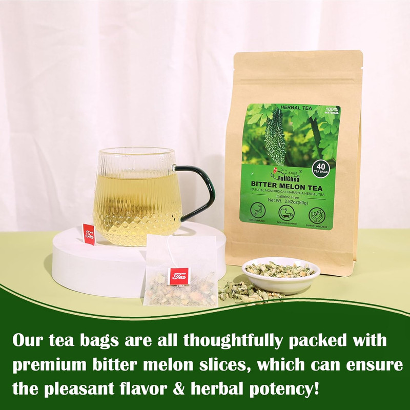 - Bitter Melon Tea, 2G X 40 Count - Premium Natural Dried Momordica Charantia - gallery