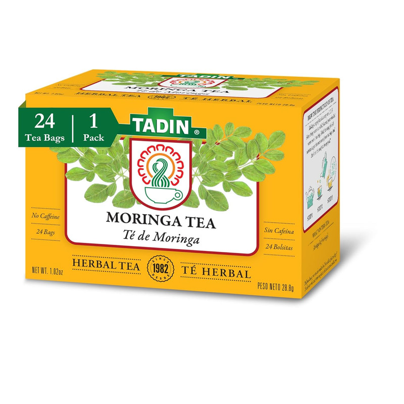 Moringa Tea, Herbal Tea, Caffeine Free, 24 Tea Bags per Box, Pack of 1 gallery