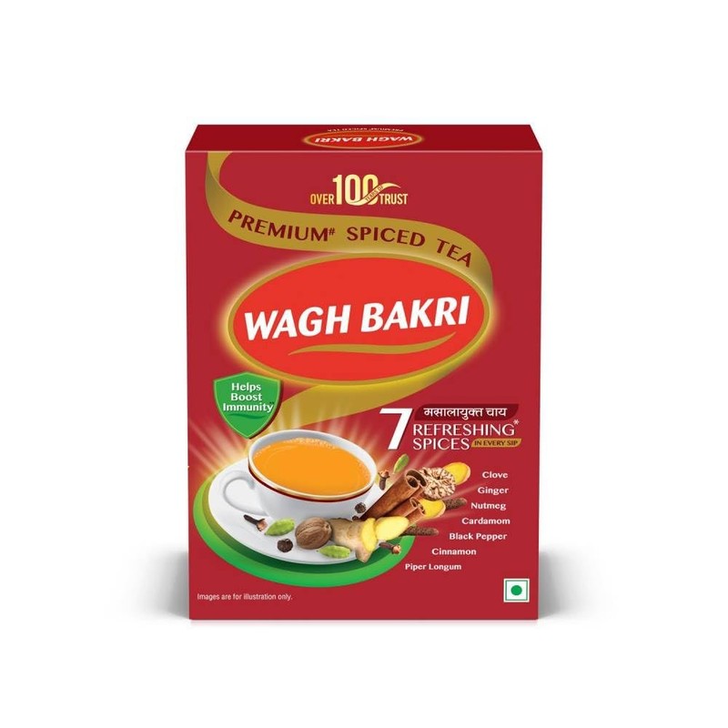 Wagh Bakri Premium Spiced Tea | With 7 Refreshing Spices |500g