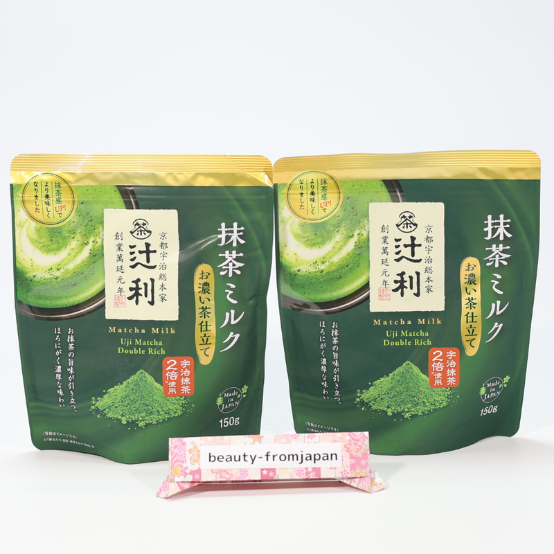 New Tsujiri Matcha Milk Powder Double Rich Taste Koicha 150g set of 2
