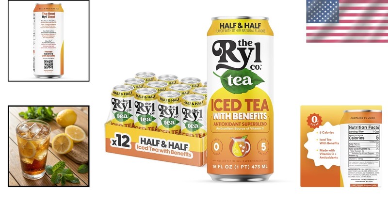 Low Calorie Ryl Iced Tea, Half & Half - 12-Pack, 16 Fl Oz gallery