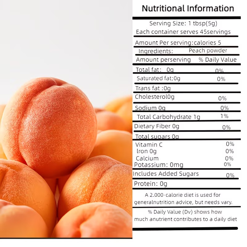 Peach Powder Suitable Baking Drinks Excellent Taste Without Sugar And Additives gallery