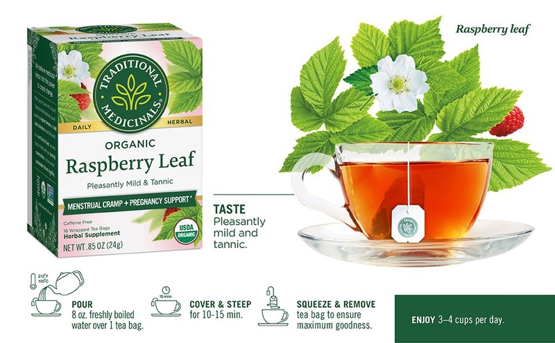 Organic Raspberry Leaf Herbal Tea, Eases Menstrual Cramps & Supports Healthy gallery