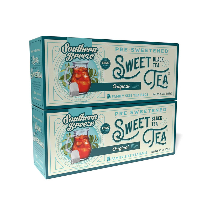 Sweet Tea Original Iced Tea, 22 Individually Wrapped Bags, Pack of 2