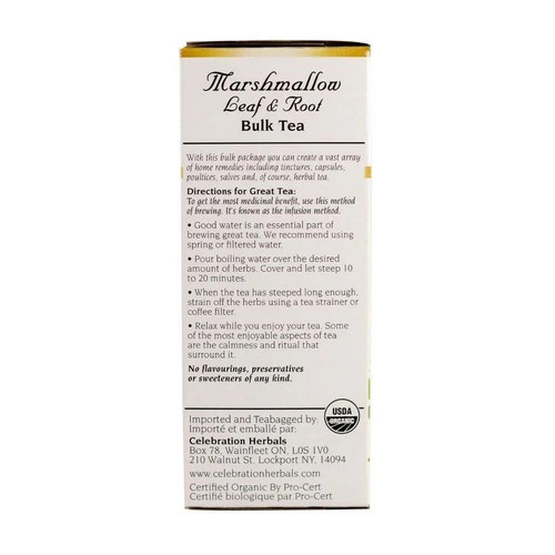 Organic Marshmallow Leaf & Root Tea 40 grams By Celebration Herbals gallery