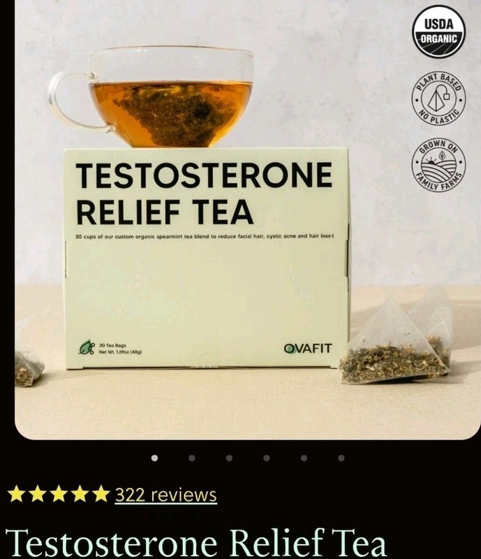Ovafit Testosterone Relief Tea 30 Bags PCOS Symptoms Management