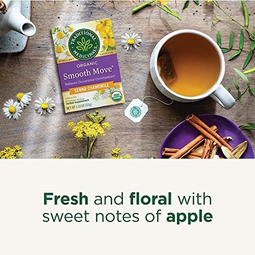 Organic Smooth Move Tea - Chamomile & Senna for Overnight Constipation Relief - gallery