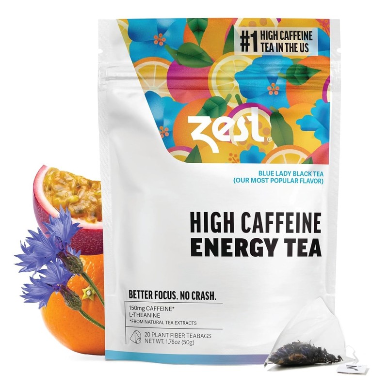 Natural Caffeinated Tea - Focus & Clarity - 20 Ct Pack gallery