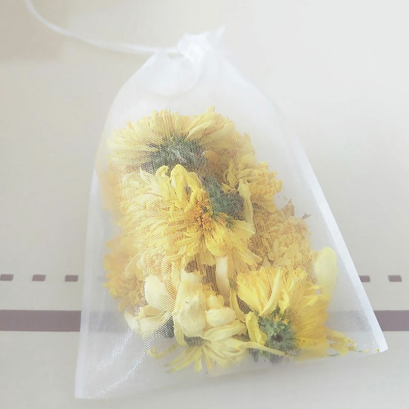 New Empty Nylon Tea Filter Infuser Bags w/ Drawstring in Multiple Sizes and QTY gallery