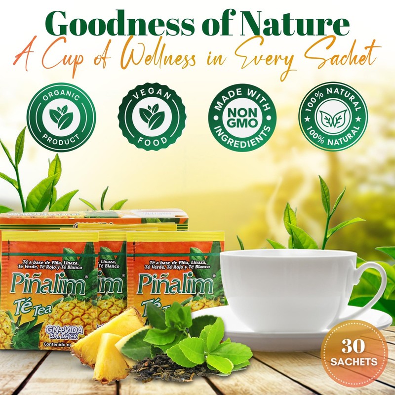 GN + VIDA Pinalim Tea | Pineapple Based Tea Containing Red Tea, Green Tea, Wh... gallery