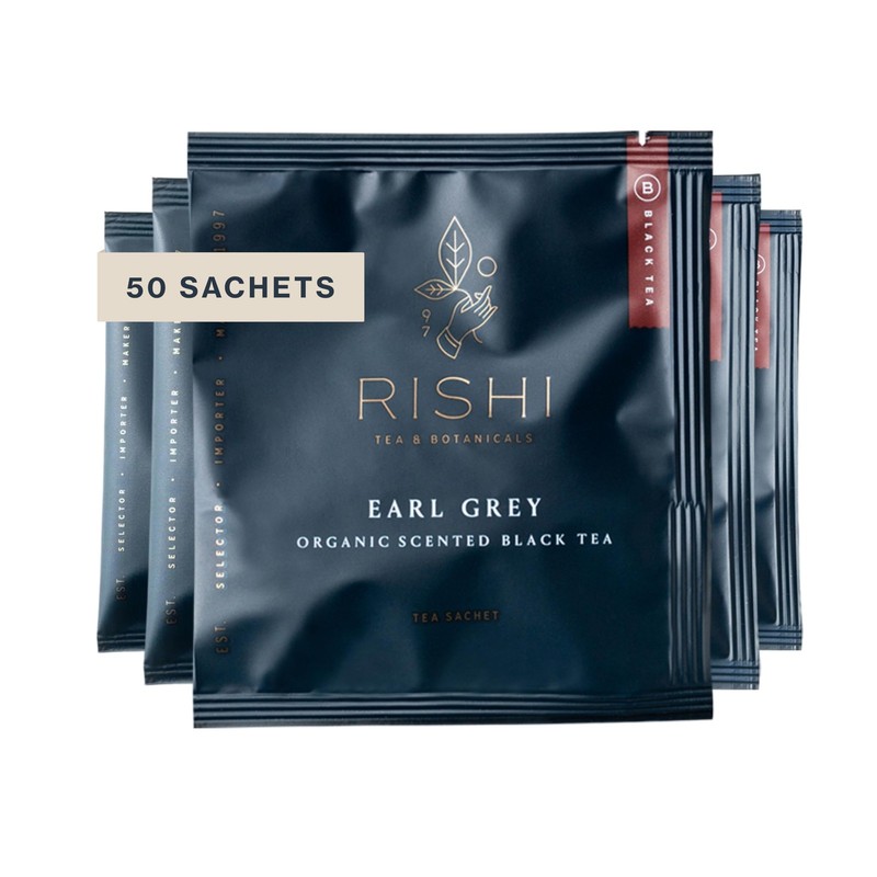 Earl Grey Tea – Organic Sachet Tea Bags, Pure Black Tea with Bergamot Oil, En…