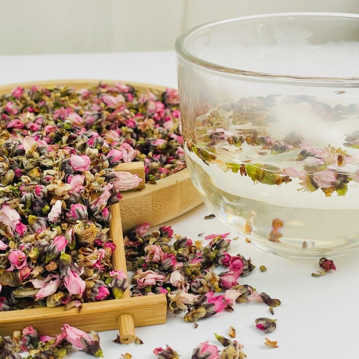 Dried Peach Flower Tea Raw Material Tea Dried Peach Blossom Flower Tea 500g gallery