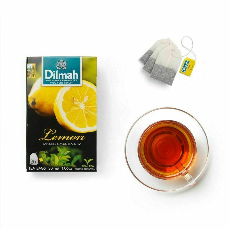 Lemon Tea 100% Pure Ceylon Tea Natural Lemon Flavored Tea 20Tea Bags In 30g
