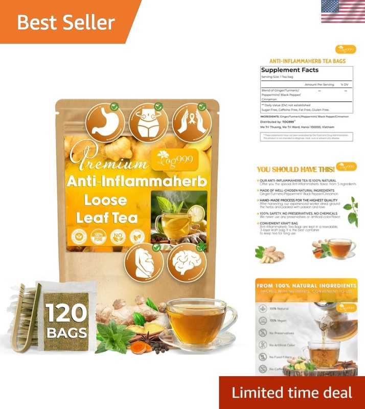 120 Count Natural Anti-Inflammaheb Tea Bags – Health & Flavor in Every Sip