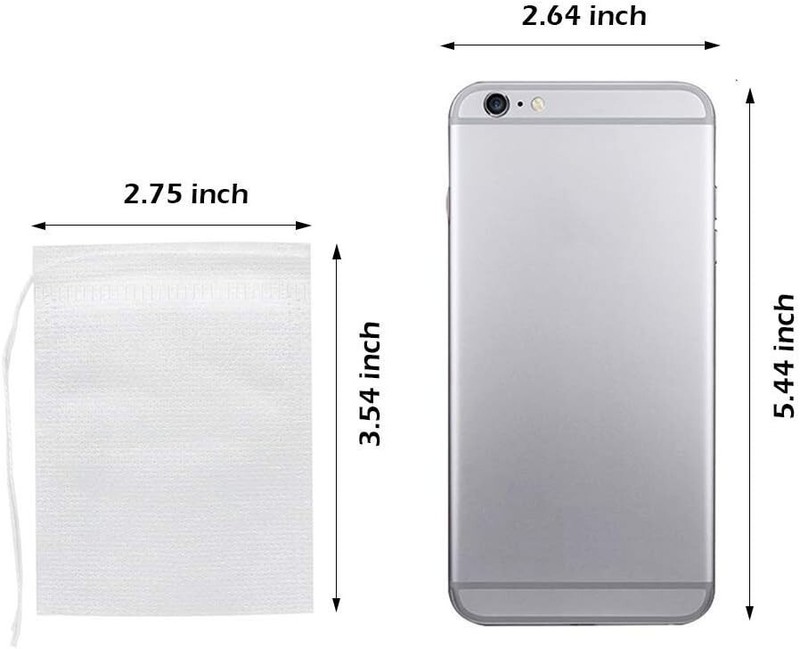 Convenient 400 Pcs Drawstring Tea Bags – Perfect for Loose Leaf and DIY Blends gallery