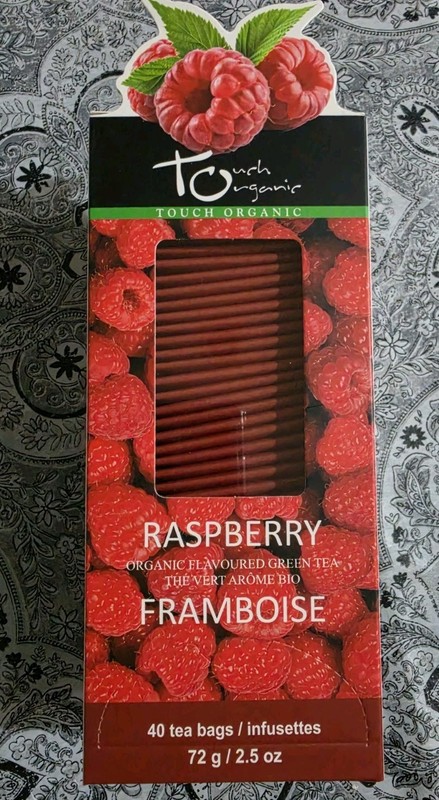 Touch Organic RASPBERRY GREEN Tea Bags, 40 Bags, 2.5 oz