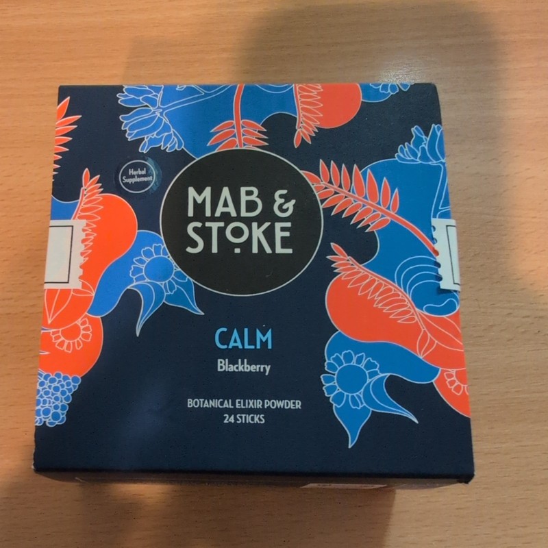 Mab & Stoke Calm Blueberry Elixir Powder 24 Sticks 10/2025 Discontinued